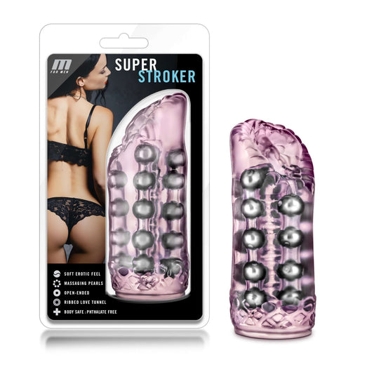 M for Men Super Stroker - Pink | 702730682852 | Available at EroticWarehouse.com
