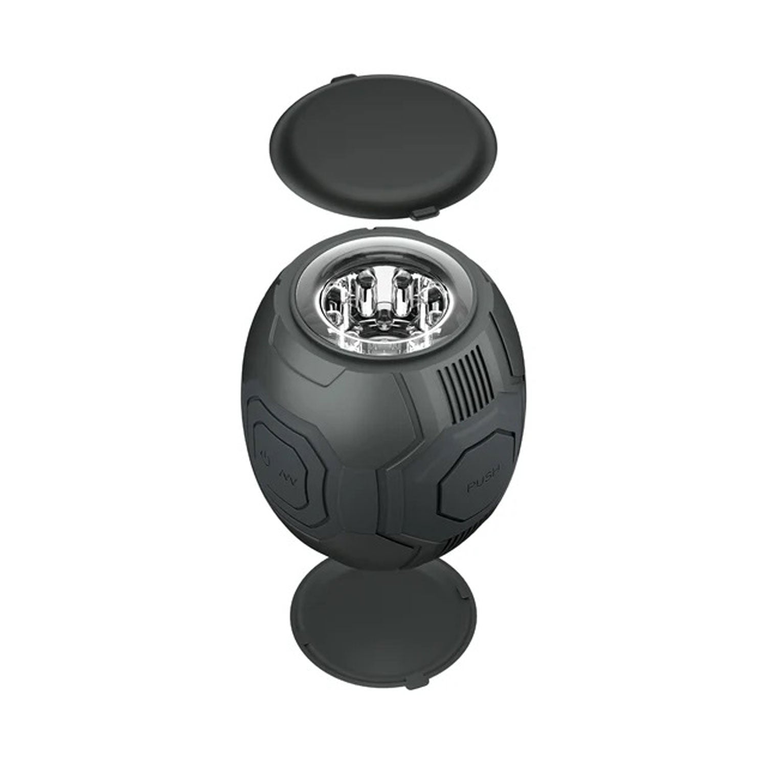 M for Men - Dome X - Vibrating Masturbator - Black | 810138370339 | Available at EroticWarehouse.com