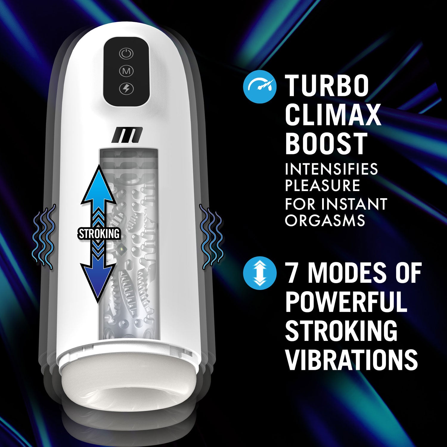 M for Men - Robo-Bator - White | 810138370278 | Available at EroticWarehouse.com