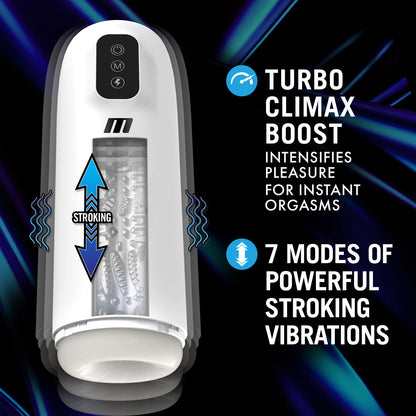 M for Men - Robo-Bator - White | 810138370278 | Available at EroticWarehouse.com