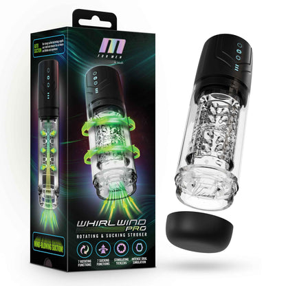 M for Men - Whirlwind Pro - Black | 810138370476 | Available at EroticWarehouse.com