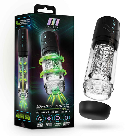 M for Men - Whirlwind Pro - Black | 810138370476 | Available at EroticWarehouse.com