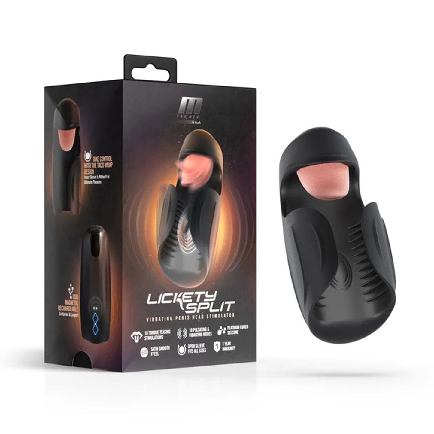 M for Men Lickety Split - Black | 810138370612 | Available at EroticWarehouse.com