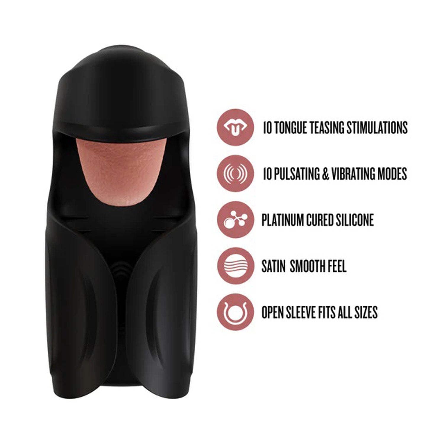 M for Men Lickety Split - Black | 810138370612 | Available at EroticWarehouse.com