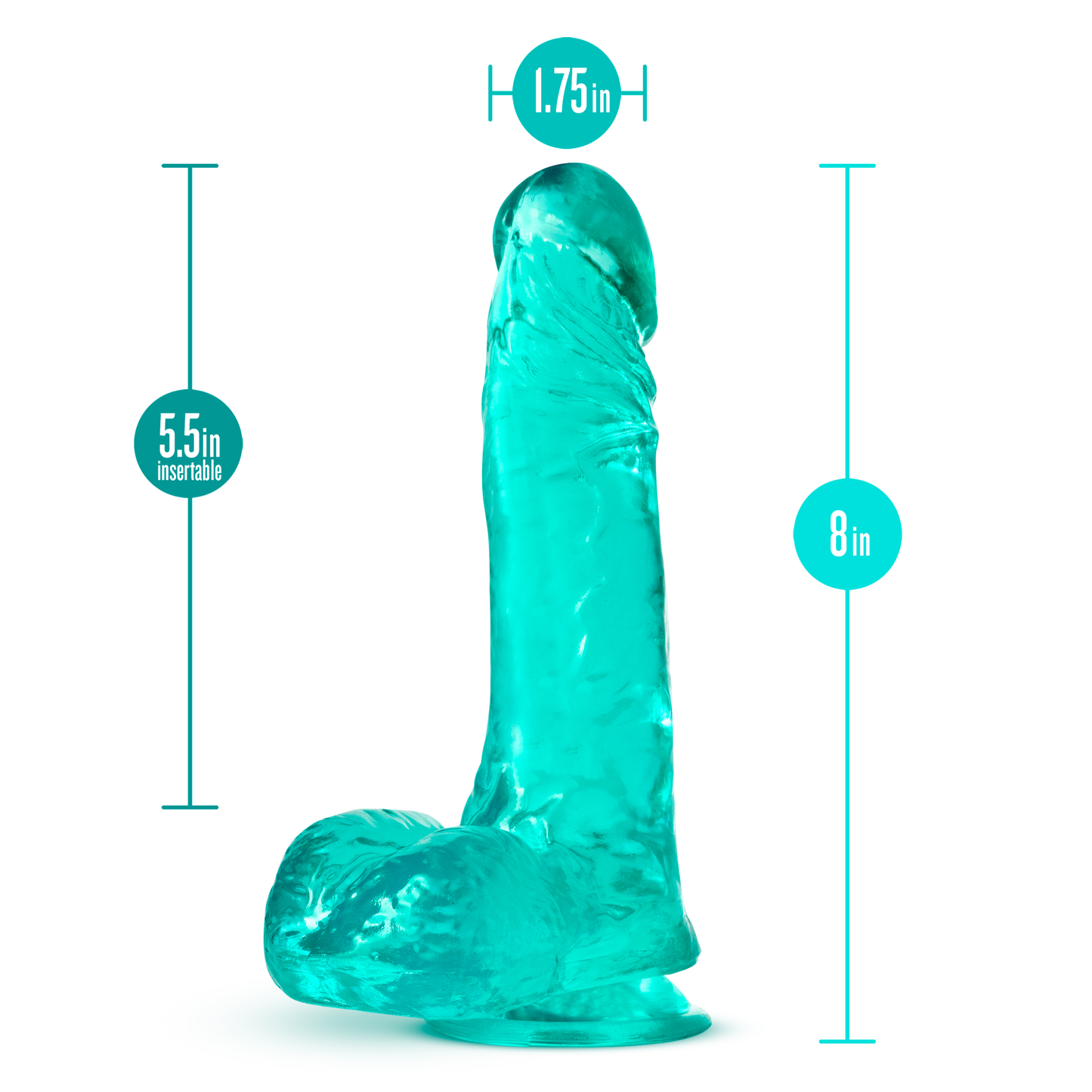 B Yours Plus - Ram n' Jam - Teal | 819835027614 | Available at EroticWarehouse.com