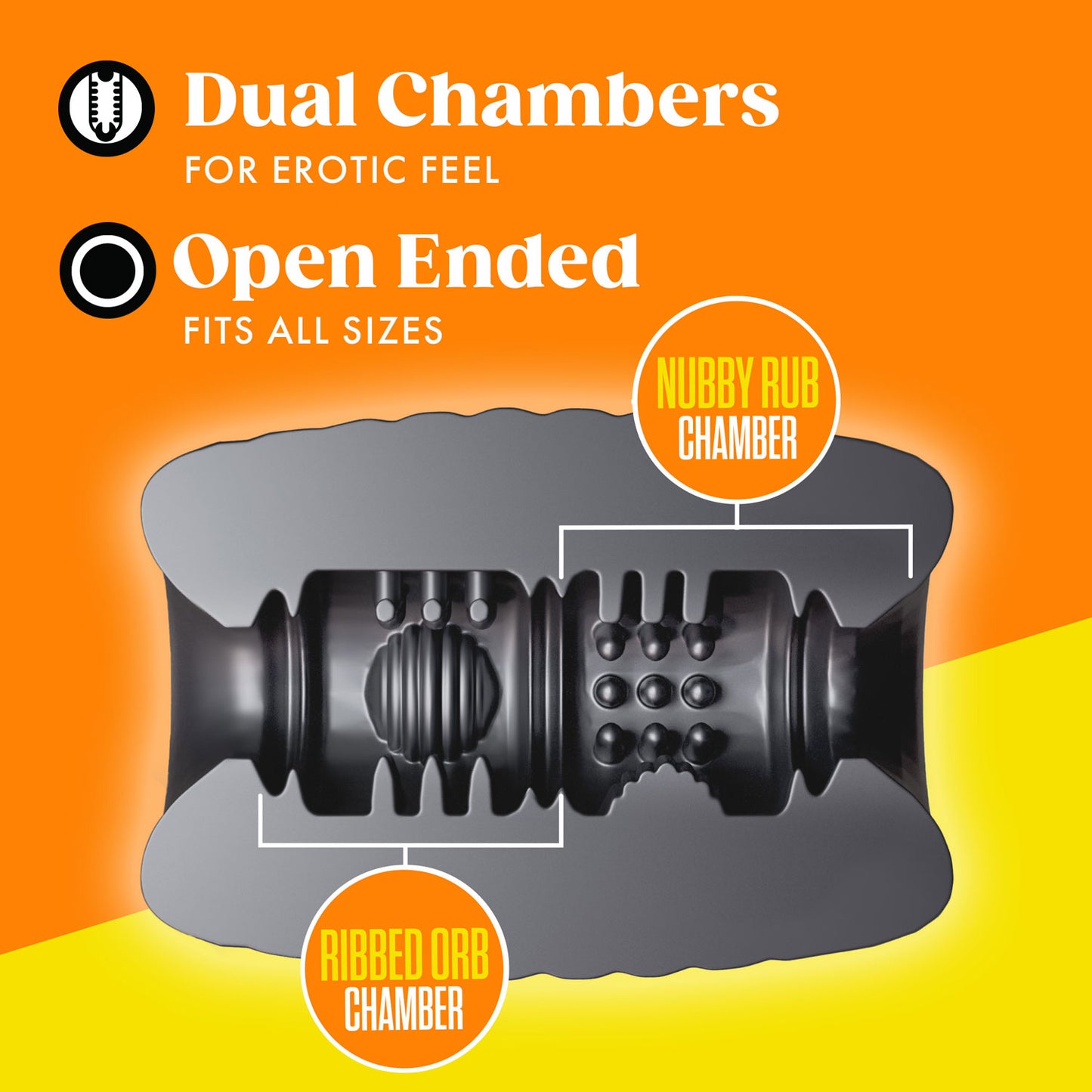 Rize - Grasp - Self-Lubricating Stroker - Black | 819835029878 | Available at EroticWarehouse.com