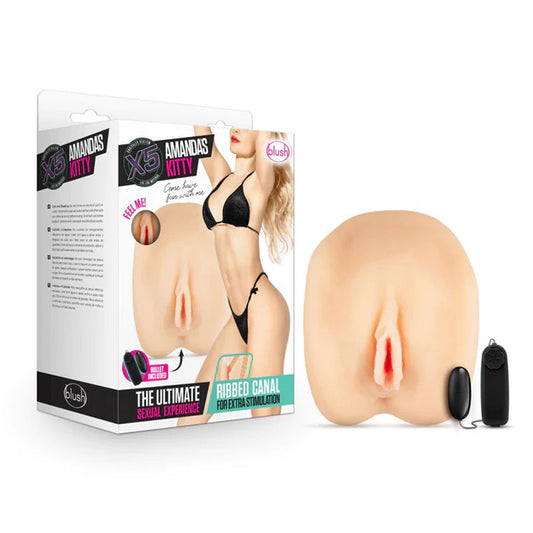 Amandas Kitty - Pussy Style Vibrating Stroker - Natural | 735380902537 | Available at EroticWarehouse.com