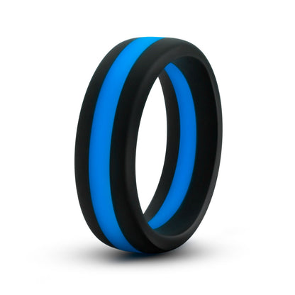 Performance - Silicone Go Pro Cock Ring - Black/blue/black | 853858007734 | Available at EroticWarehouse.com
