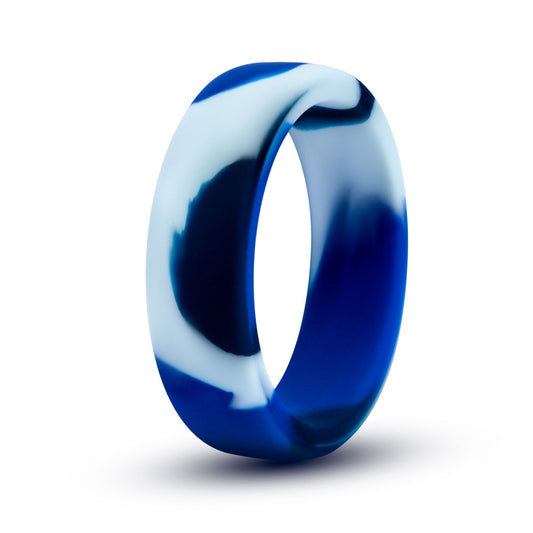 Performance - Silicone Camo Cock Ring - Blue Camoflauge | 853858007765 | Available at EroticWarehouse.com