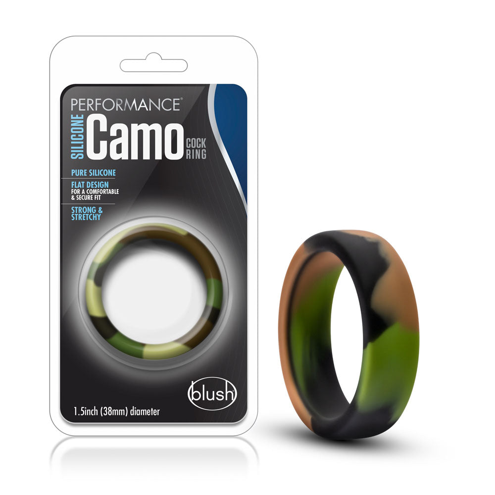 Performance - Silicone Camo Cock Ring - Green Camoflauge | 853858007758 | Available at EroticWarehouse.com