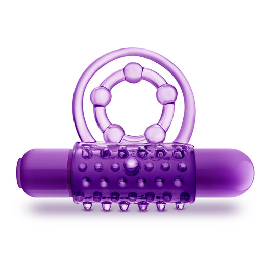 Play With Me - the Player - Vibrating Double Strap Ring - Purple | 853858007444 | Available at EroticWarehouse.com