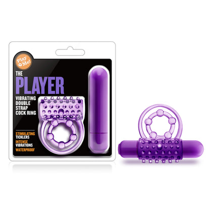 Play With Me - the Player - Vibrating Double Strap Ring - Purple | 853858007444 | Available at EroticWarehouse.com