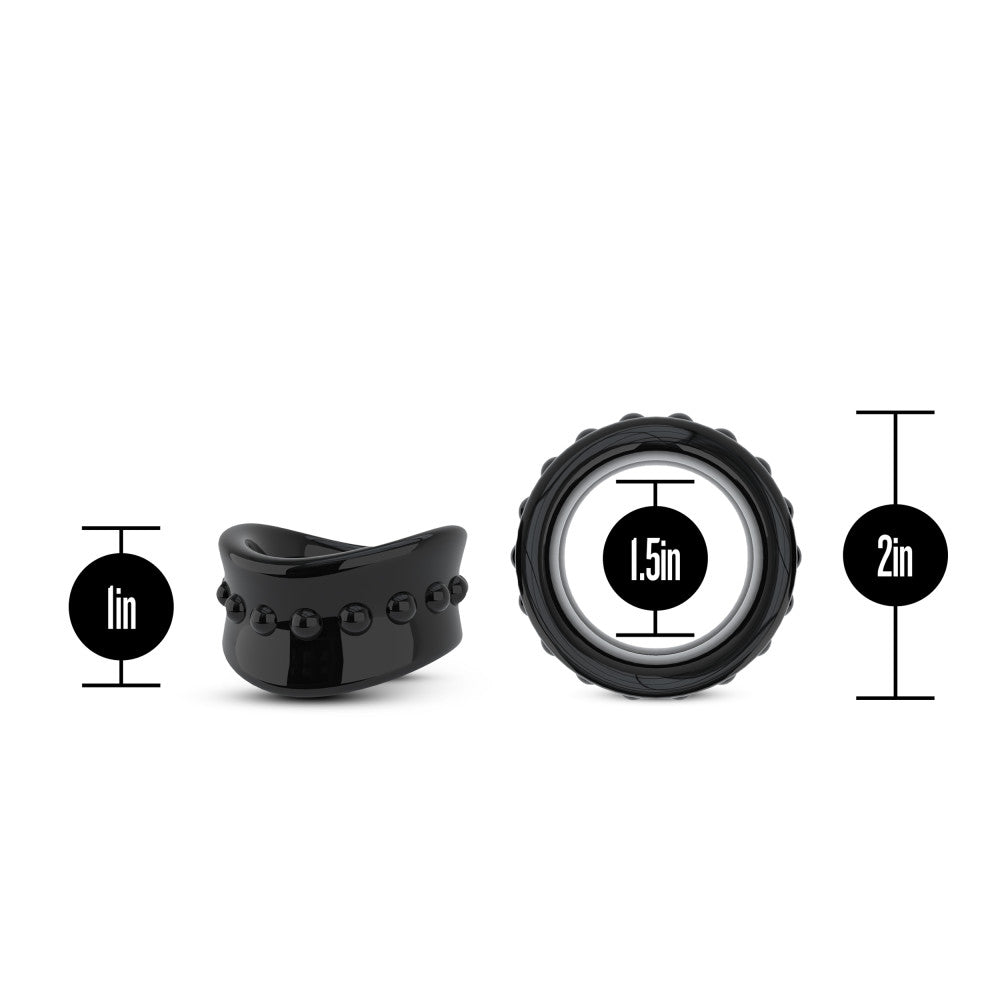 Stay Hard - Beef Ball Stretcher - 1.5 Inch Diameter - Black | 819835026112 | Available at EroticWarehouse.com