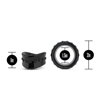 Stay Hard - Beef Ball Stretcher - 1.5 Inch Diameter - Black | 819835026112 | Available at EroticWarehouse.com