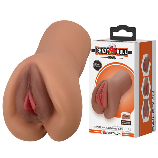 Eliana Vagina Shaped Masturbator - Brown | 6959532360110 | Available at EroticWarehouse.com