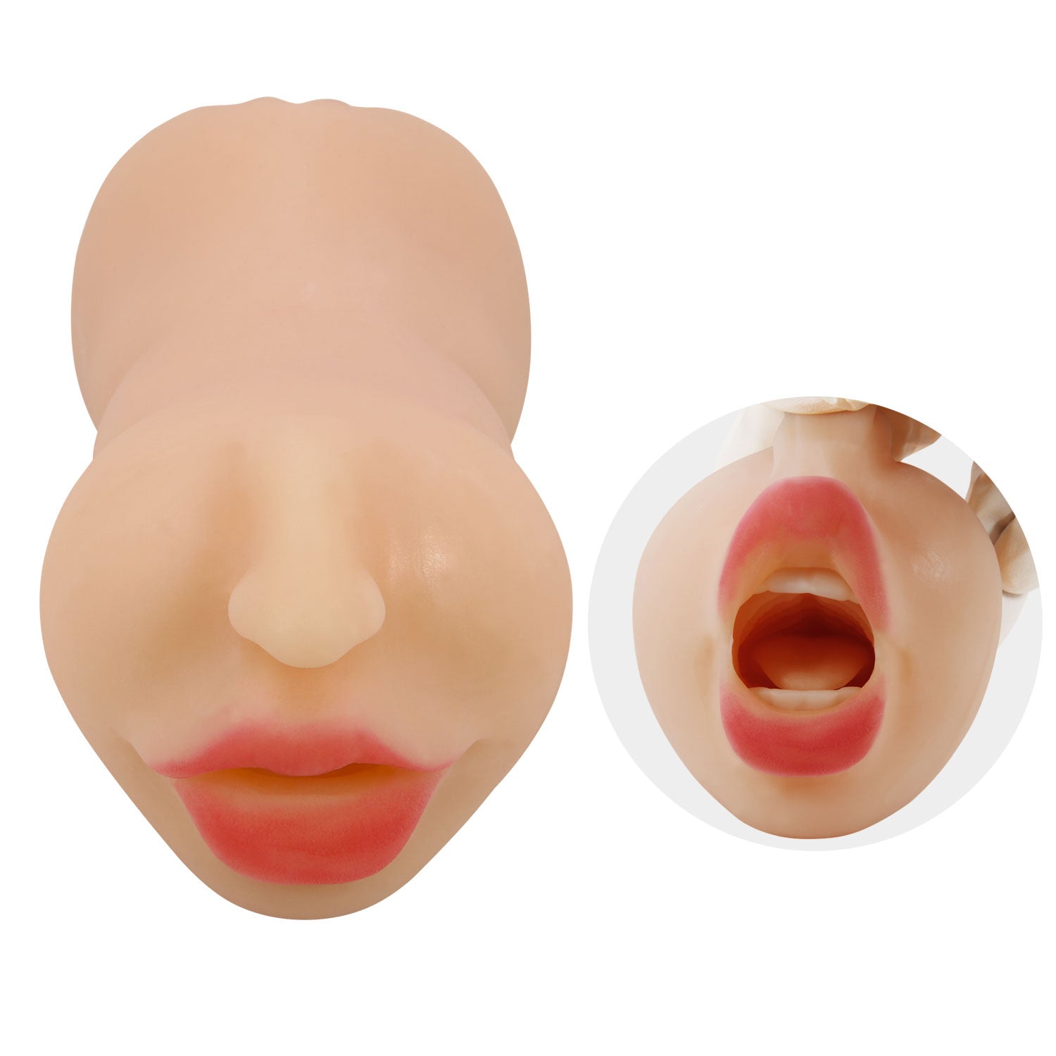 Zoey Mouth And Pussy Style Masturbator Sleeve - Light | 6959532329216 | Available at EroticWarehouse.com