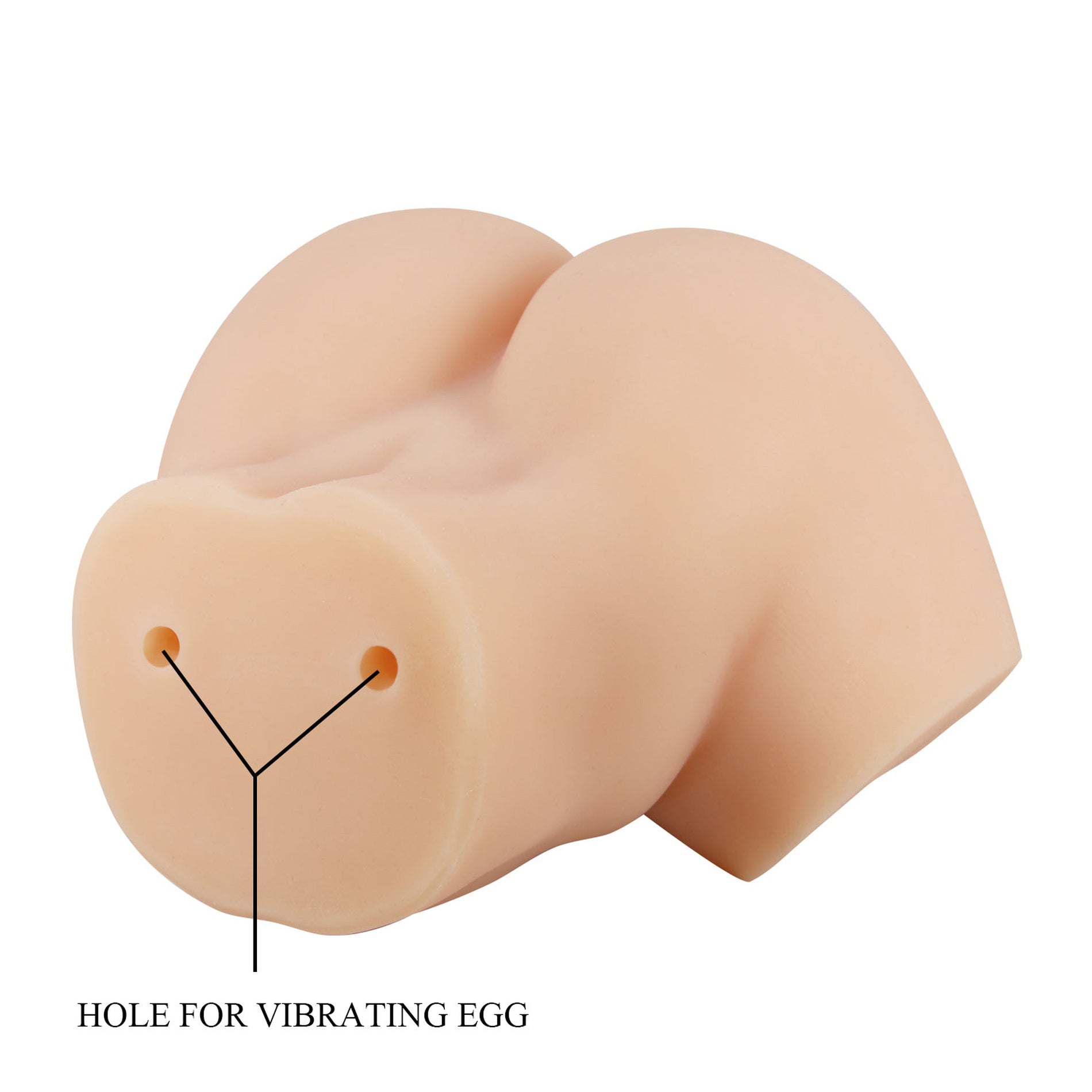 Hailey Realistic Vagina and Ass Vibrating Stroker - Light | 6959532329223 | Available at EroticWarehouse.com