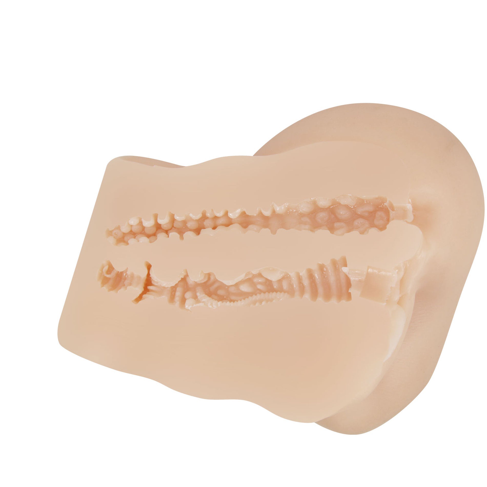 Hailey Realistic Vagina and Ass Vibrating Stroker - Light | 6959532329223 | Available at EroticWarehouse.com