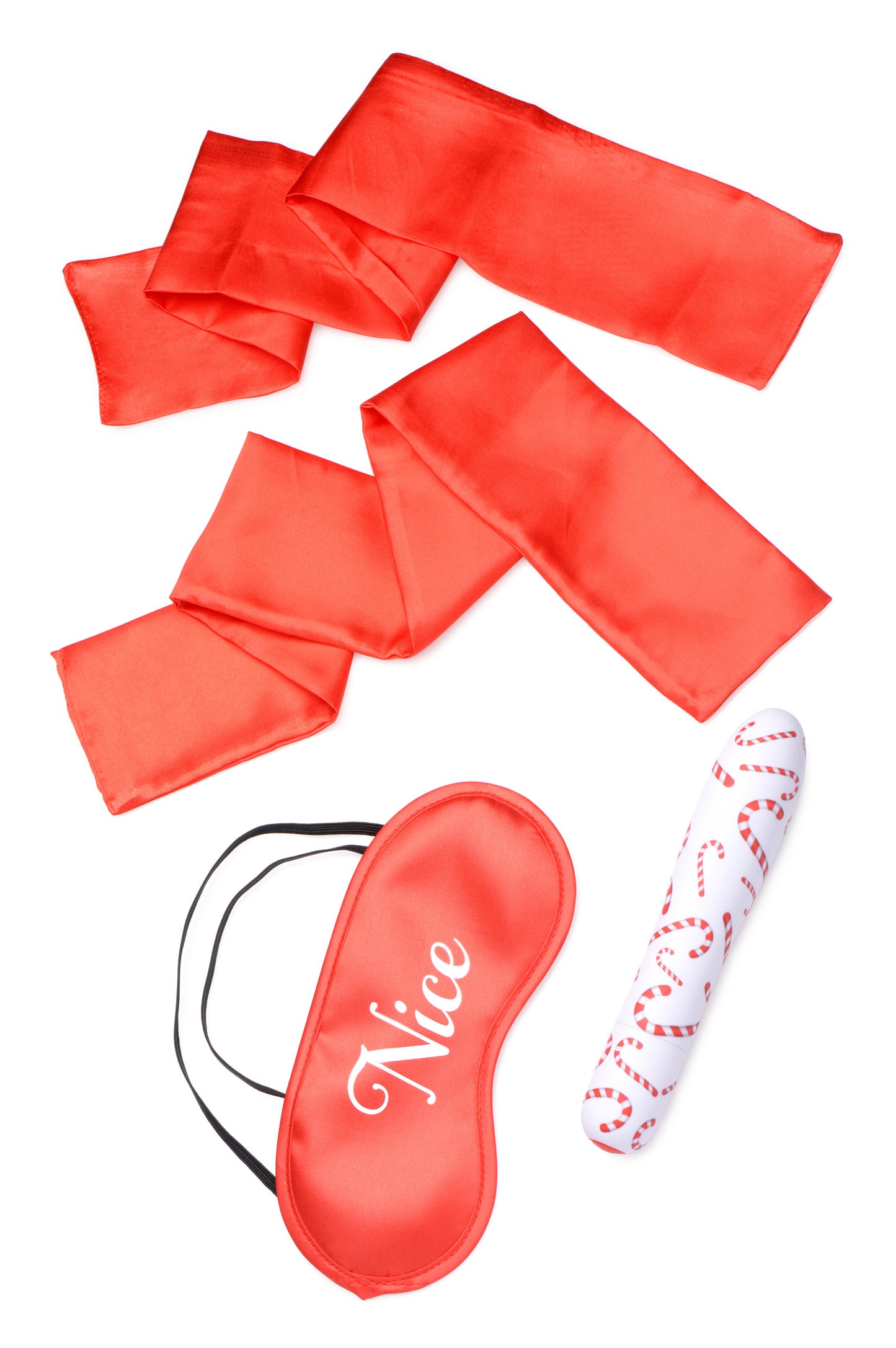 Bang - Naughty Holiday Kit - Wrist Ties XL Bullet and Blindfold | 848518039972 | Available at EroticWarehouse.com