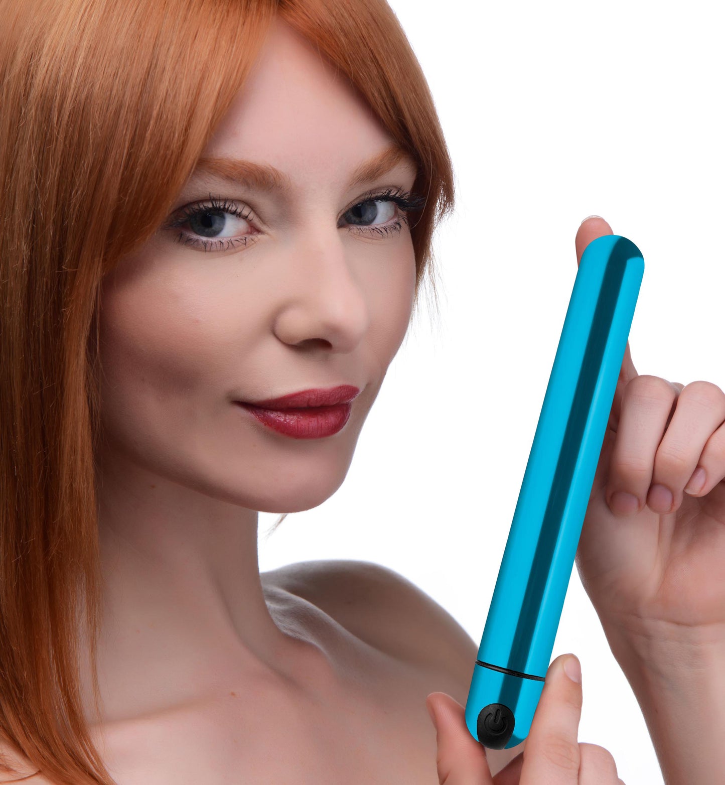 10x Slim Metallic Bullet - Blue | 848518038388 | Available at EroticWarehouse.com