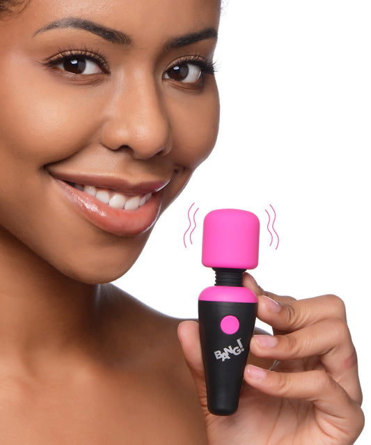 Bang - 10x Vibrating Mini Silicone Wand - Pink | 848518045003 | Available at EroticWarehouse.com