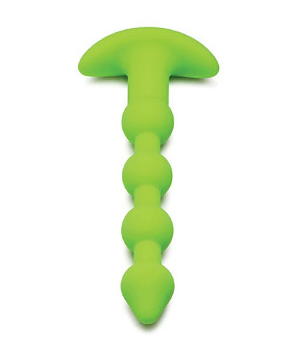 Glow in the Dark Anal Beads - Green | 848518055491 | Available at EroticWarehouse.com