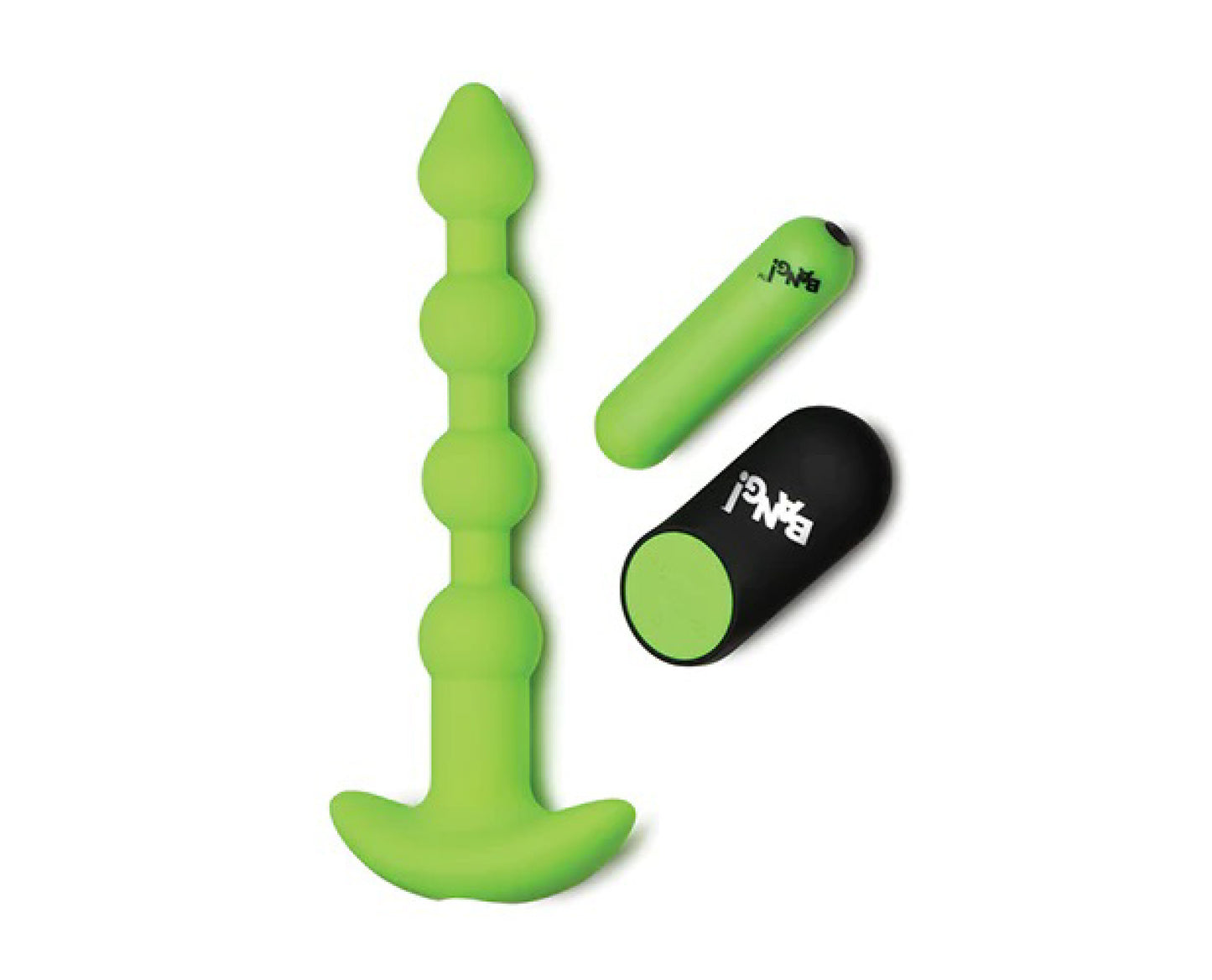 Glow in the Dark Anal Beads - Green | 848518055491 | Available at EroticWarehouse.com