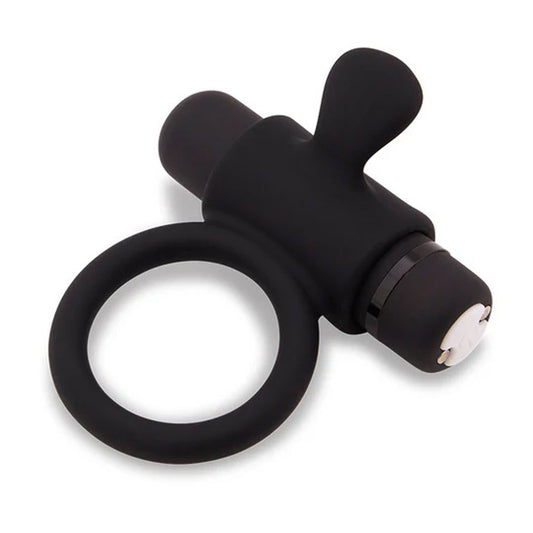 Nu Sensuelle Silicone Bullet Ring - Black | 9342851002842 | Available at EroticWarehouse.com