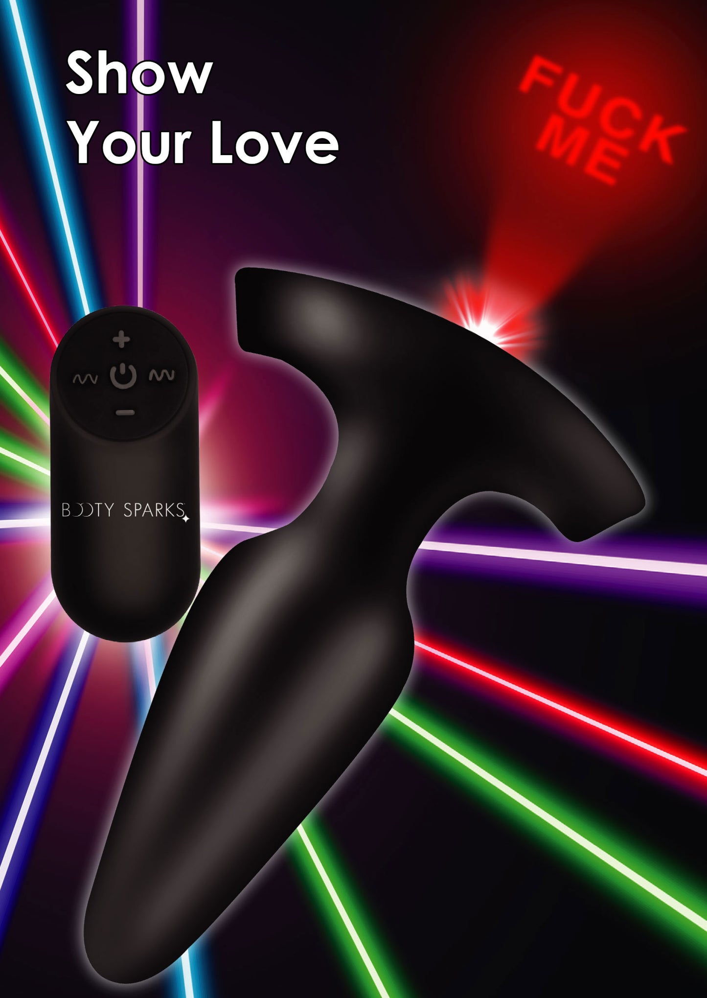 Laser Fuck Me Anal Plug with Remote Control - Small | 848518045270 | Available at EroticWarehouse.com