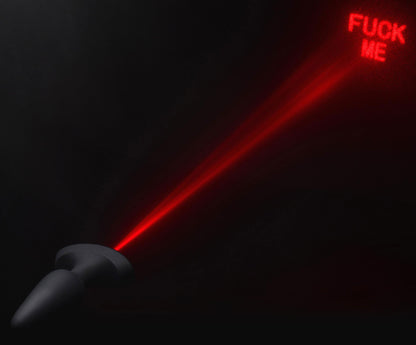 Laser Fuck Me Anal Plug with Remote Control - Small | 848518045270 | Available at EroticWarehouse.com