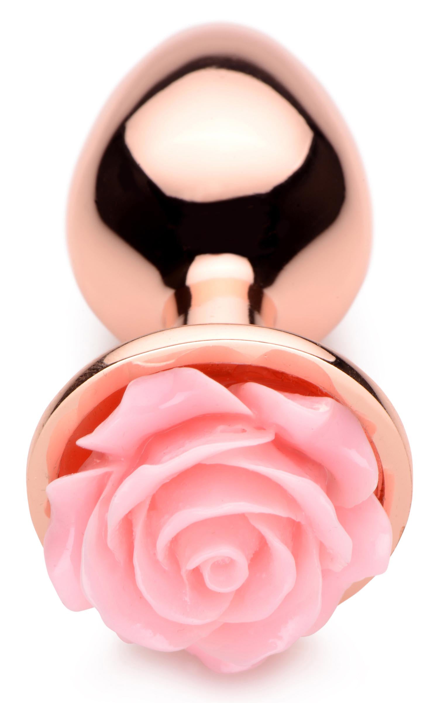 Pink Rose Gold Anal Plug - Small | 848518045720 | Available at EroticWarehouse.com