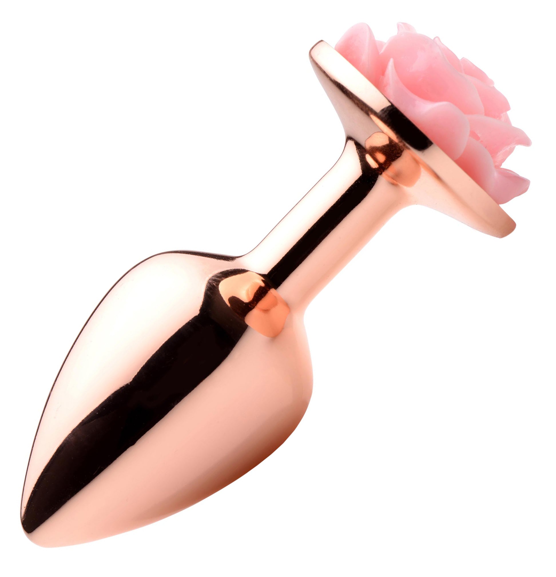 Pink Rose Gold Anal Plug - Small | 848518045720 | Available at EroticWarehouse.com