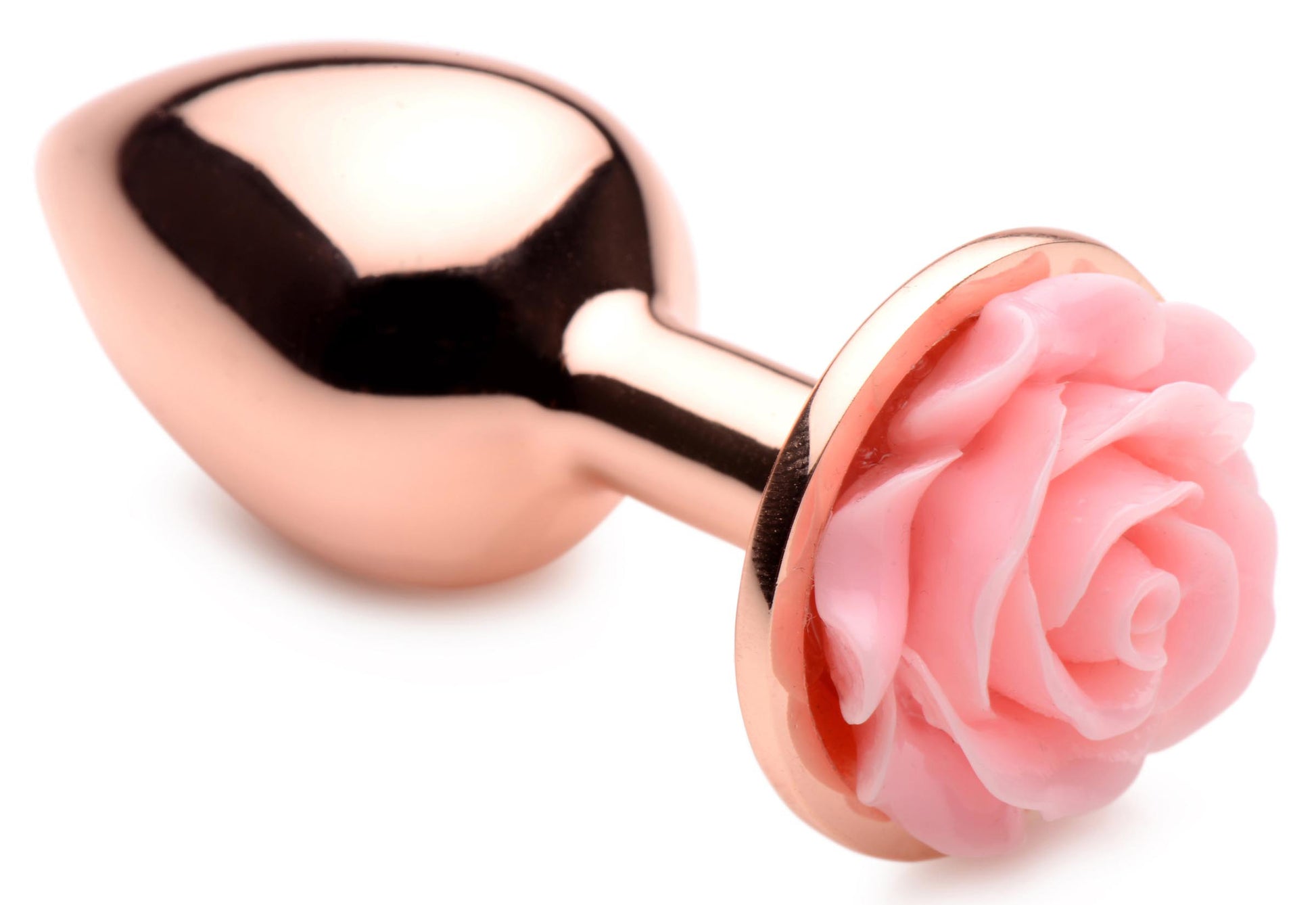 Pink Rose Gold Anal Plug - Small | 848518045720 | Available at EroticWarehouse.com