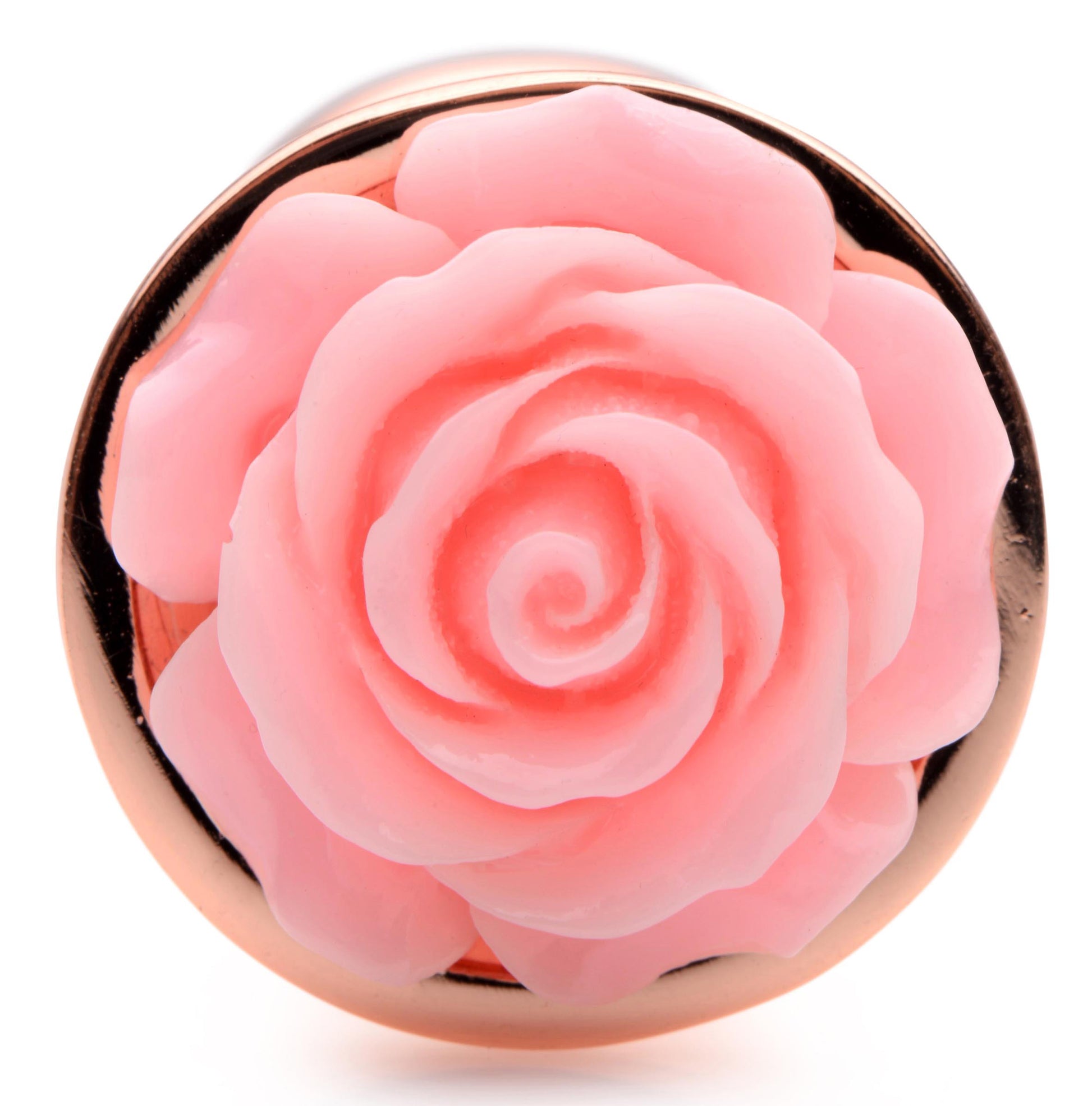 Pink Rose Gold Anal Plug - Small | 848518045720 | Available at EroticWarehouse.com