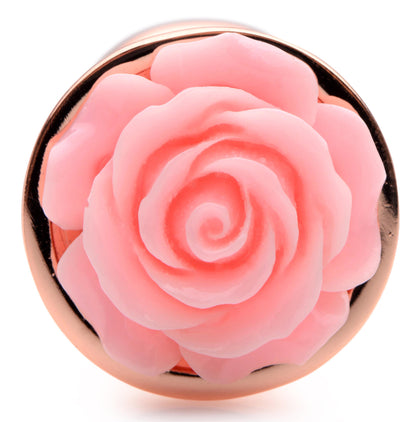 Pink Rose Gold Anal Plug - Small | 848518045720 | Available at EroticWarehouse.com