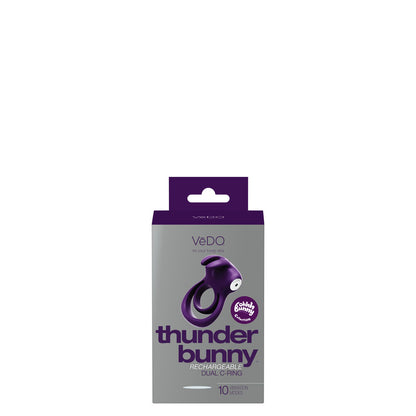 Thunder Bunny Rechargeable Dual Ring - Perfectly Purple | 789185756857 | Available at EroticWarehouse.com