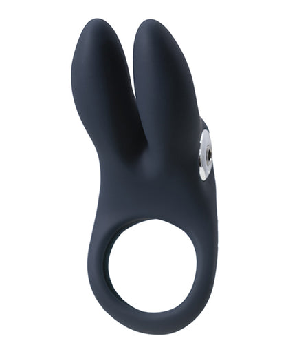 Sexy Bunny Rechargeable Ring - Black Pearl | 792816281468 | Available at EroticWarehouse.com