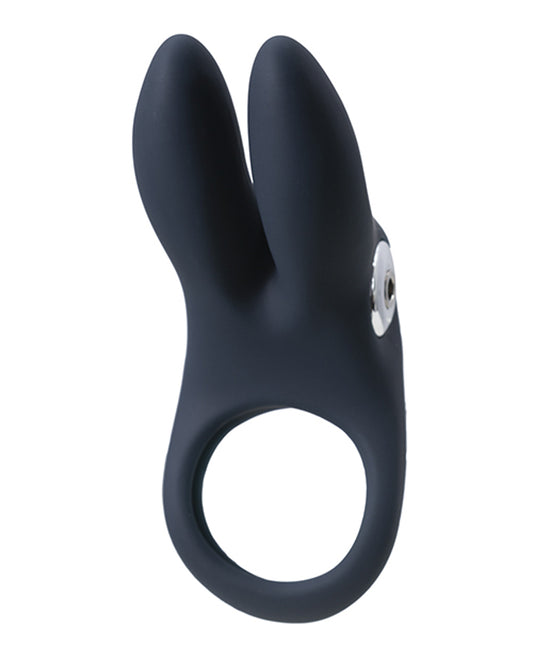 Sexy Bunny Rechargeable Ring - Black Pearl | 792816281468 | Available at EroticWarehouse.com