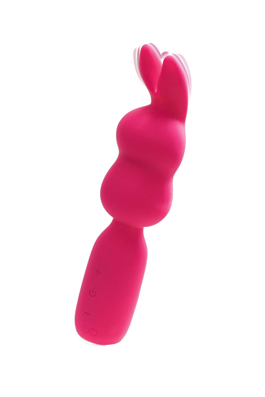 Hopper Bunny Rechargeable Mini Wand - Pretty in Pink | 792816281666 | Available at EroticWarehouse.com