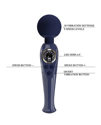 Skylar - Led Digital Display Wand - Blue | 6959532334609 | Available at EroticWarehouse.com