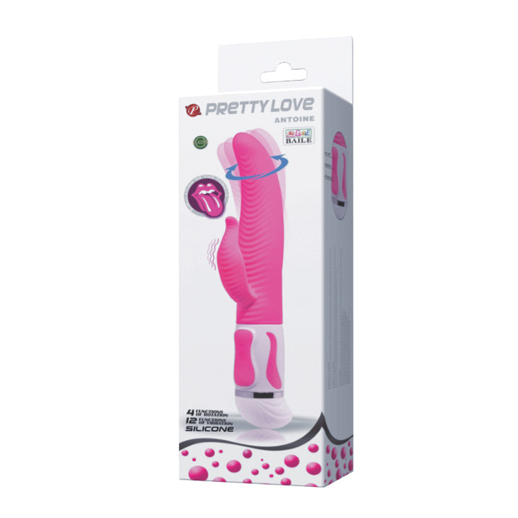 Pretty Love Antonie Twisting Rabbit - Pink | 6959532315929 | Available at EroticWarehouse.com