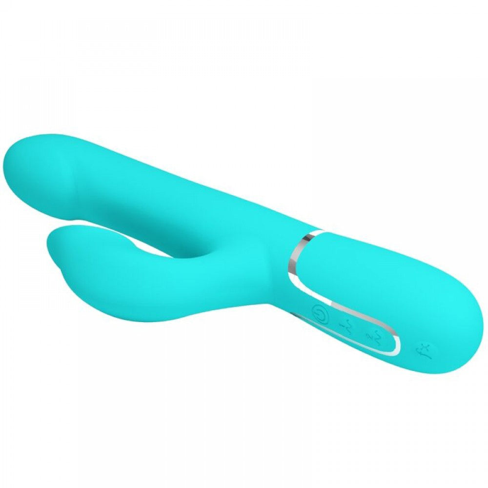Falin Rabbit Vibrator Pearls - Turquoise | 6959532335835 | Available at EroticWarehouse.com