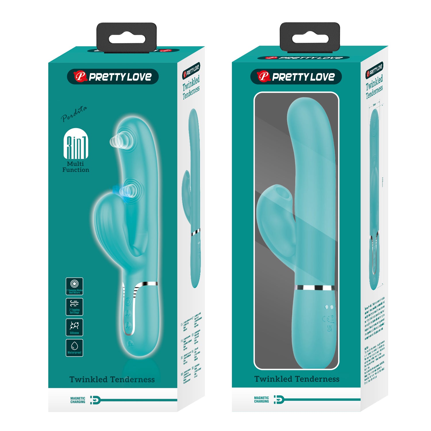 Perdita Twinkled Tenderness Vibrator - Turquoise | 6959532335927 | Available at EroticWarehouse.com