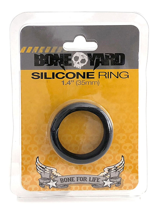 Boneyard Silicone Ring 35mm - Black | 666987001357 | Available at EroticWarehouse.com