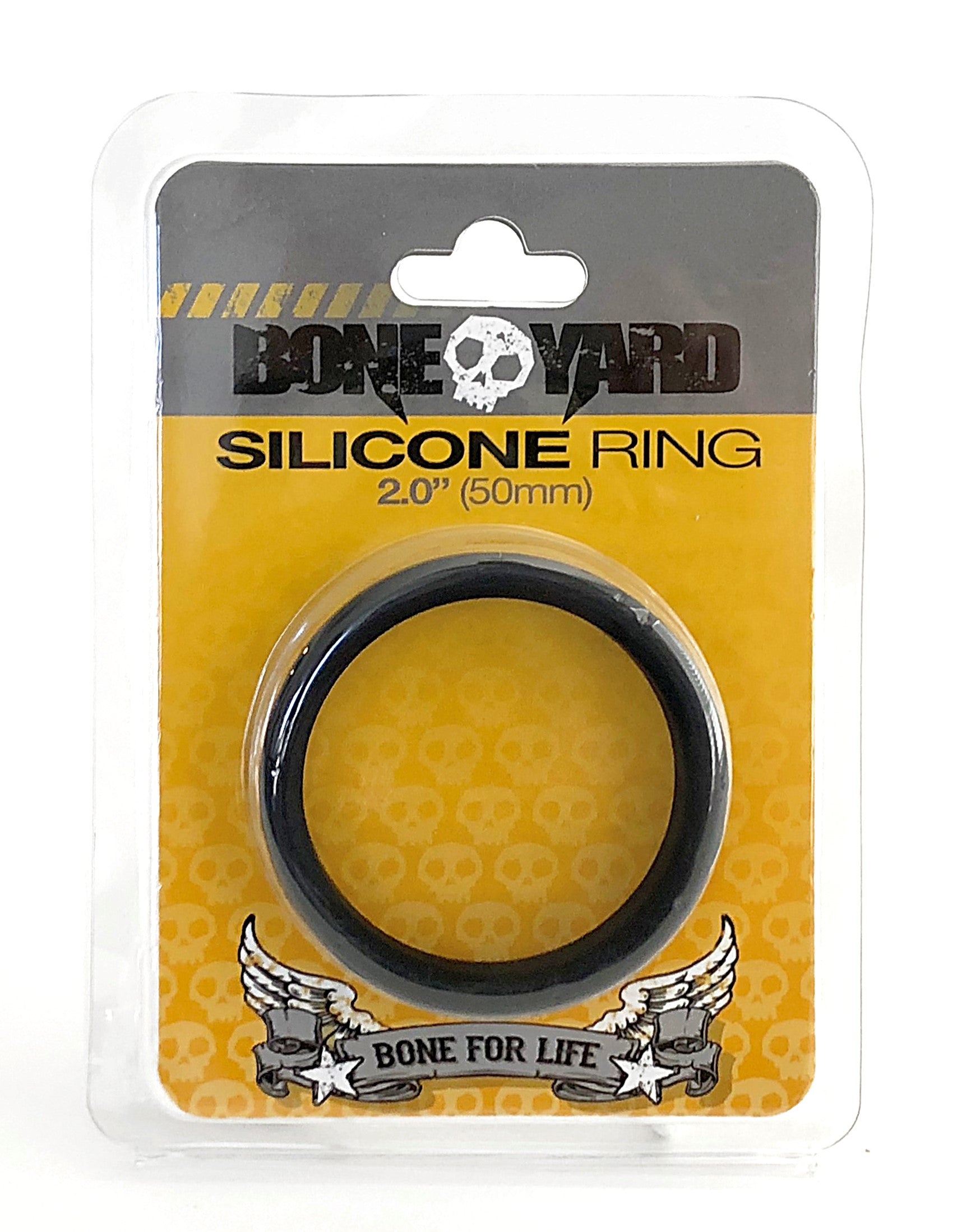 Boneyard Silicone Ring 50mm - Black | 666987001500 | Available at EroticWarehouse.com