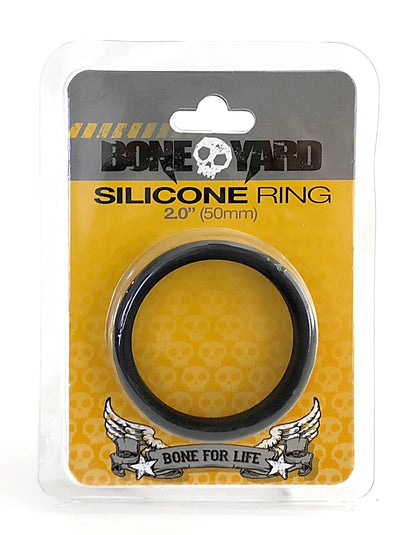 Boneyard Silicone Ring 50mm - Black | 666987001500 | Available at EroticWarehouse.com