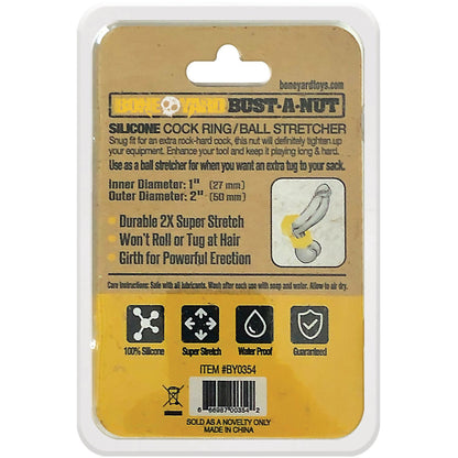 Bust a Nut Cock Ring - Yellow | 666987003542 | Available at EroticWarehouse.com