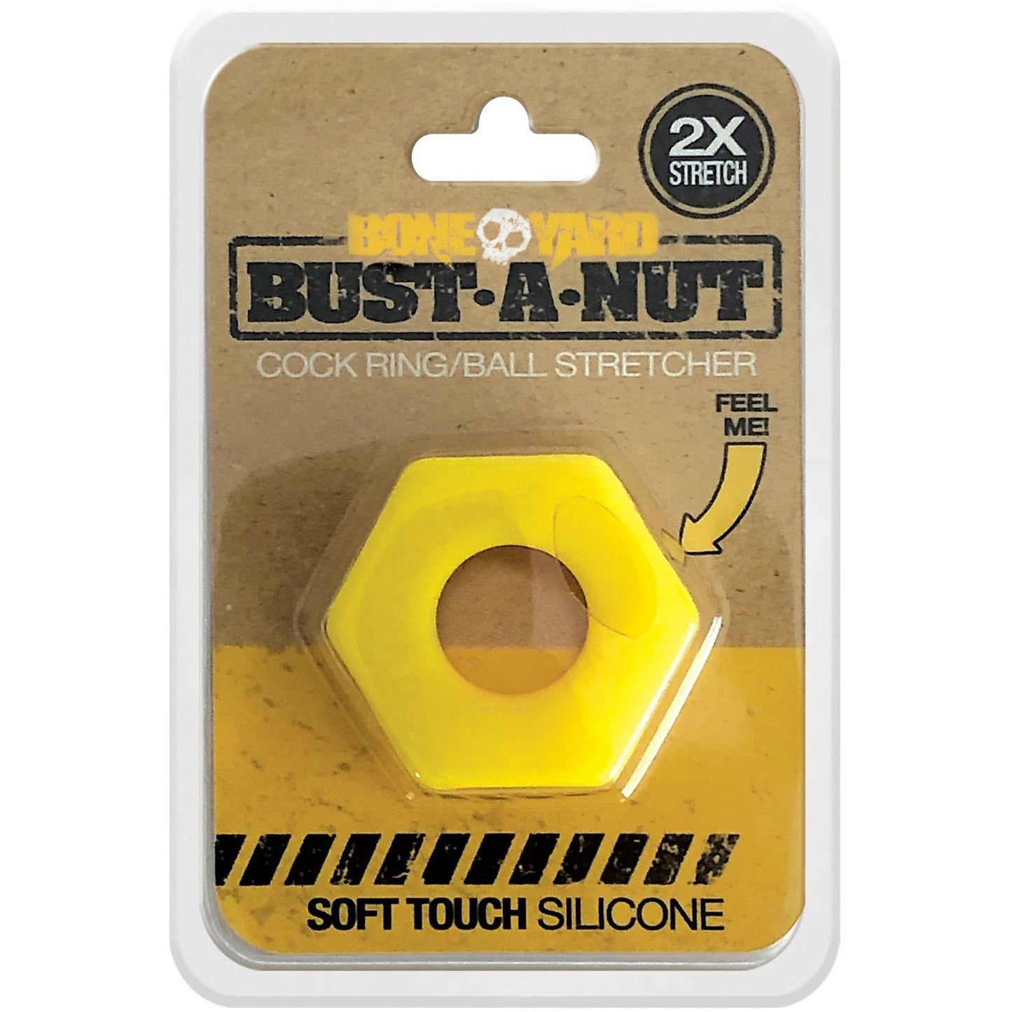 Bust a Nut Cock Ring - Yellow | 666987003542 | Available at EroticWarehouse.com