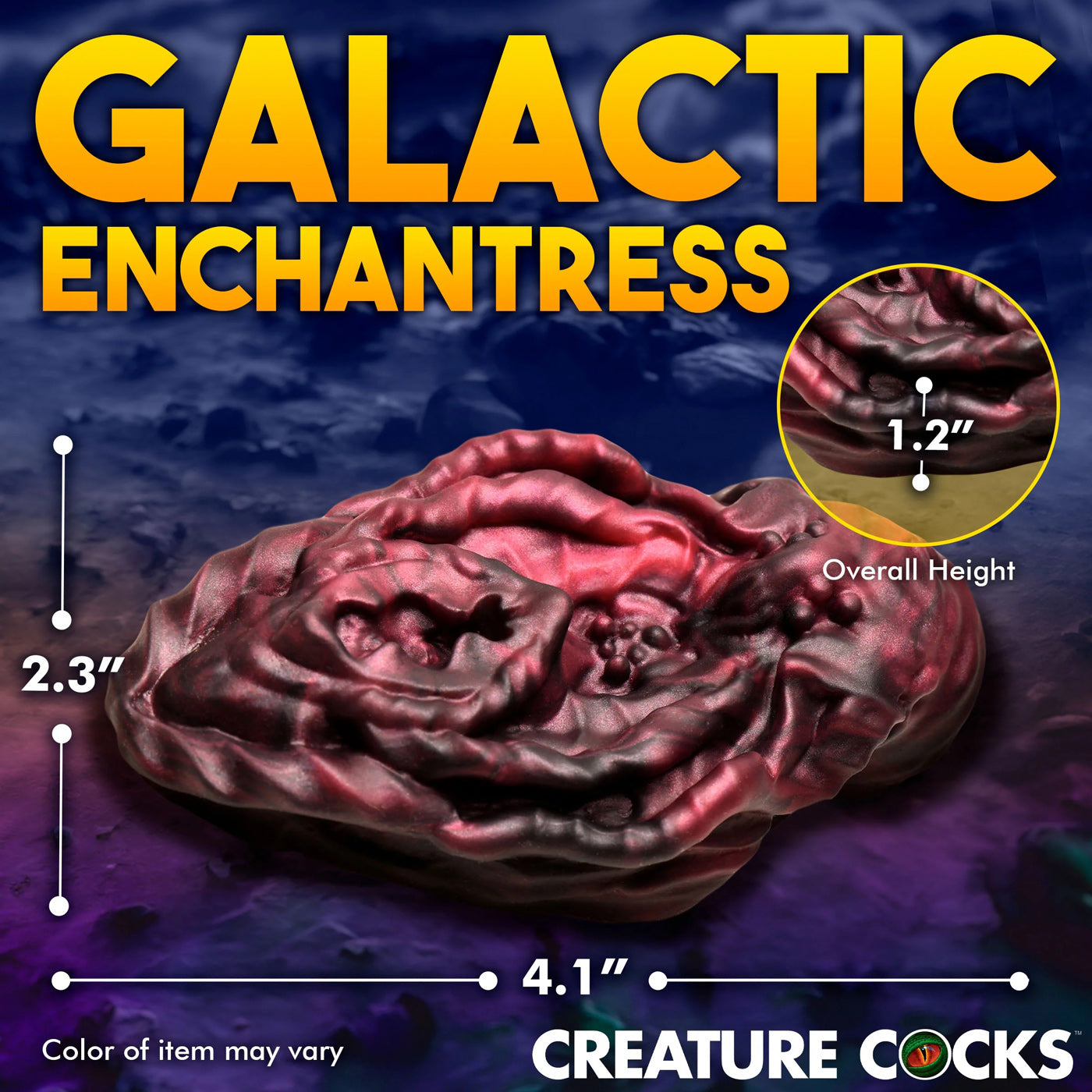 Creature Cocks Xeno Pussy Vulva Silicone Grinder - Red/black | 848518054357 | Available at EroticWarehouse.com