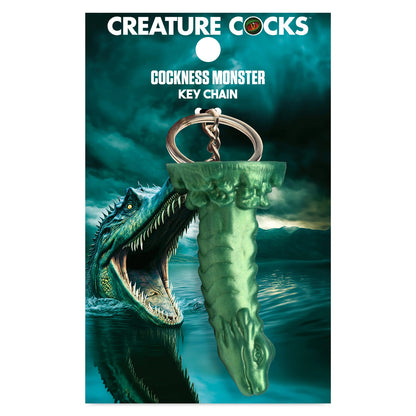 Cockness Monster Keychain - Green | 848518054982 | Available at EroticWarehouse.com